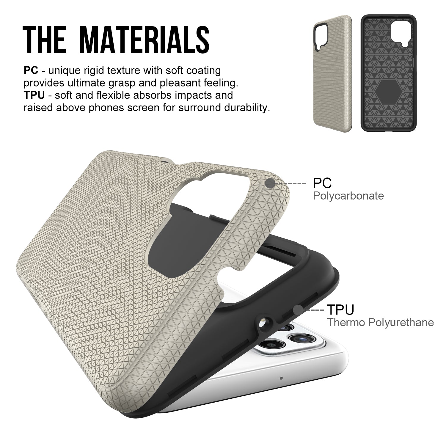 Anti-scratch Shell for Samsung Galaxy A12 M12 M12 (India) 4G Triangle Military Grade Drop-proof TPU PC Hybrid Case Back Cover Anti-scratch Shell for Samsung Galaxy A12 M12 M12 (India) 4G Triangle Military Grade Drop-proof TPU PC Hybrid Case Back Cover